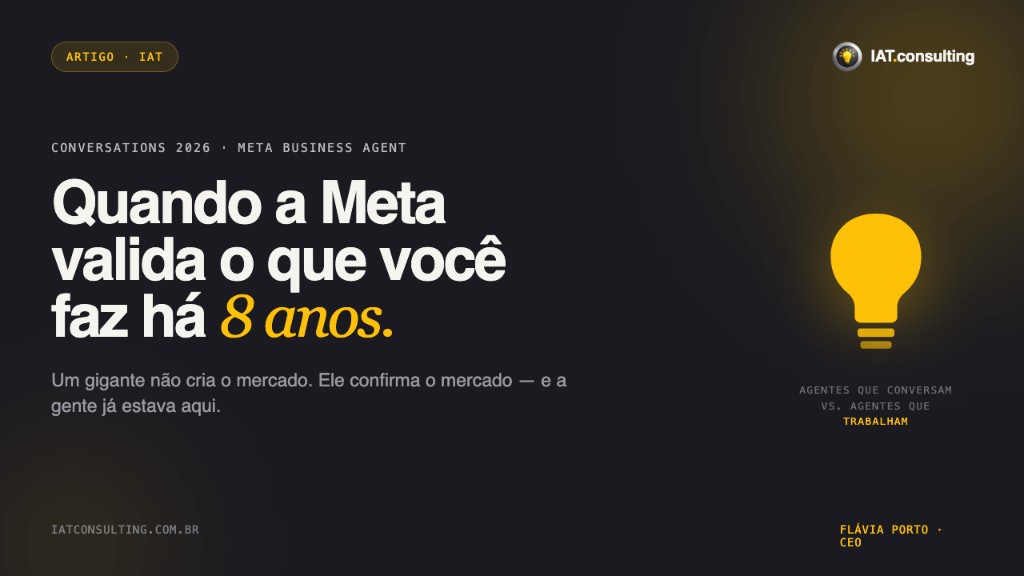 Capa: Quando a Meta valida o que você faz há 8 anos.